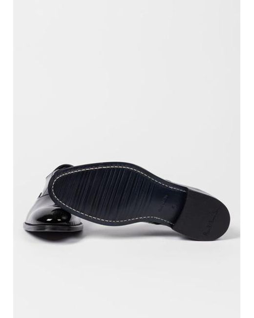 Paul Smith Black Patent Leather 'Grant' Shoes for men