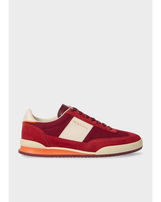 Paul Smith Red 'Dover' Trainers for men