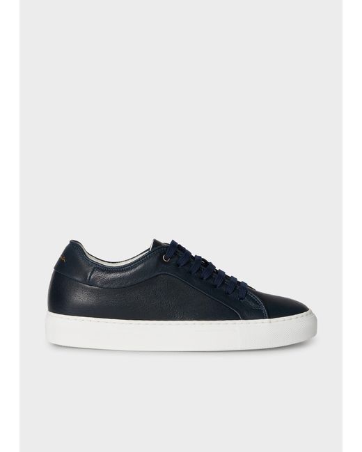 Paul Smith Blue Basso Leather Trainers