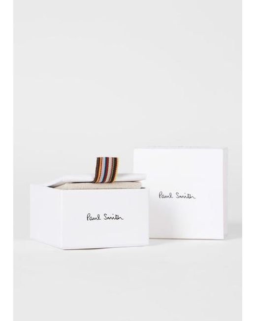 Paul Smith White 'Lucky Horseshoe' Cufflinks for men