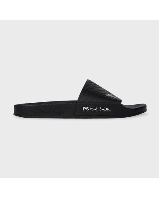 Paul Smith Black Zebra 'Zed' Slides for men