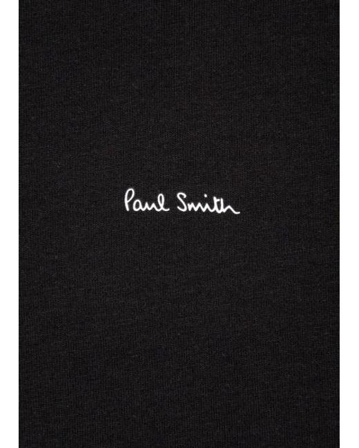 Paul Smith Black Signature Logo Lounge T-Shirt for men