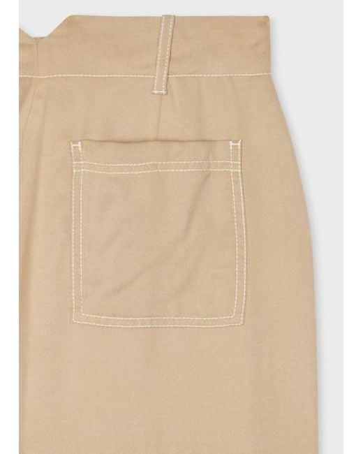 Paul Smith Natural Cropped Trousers