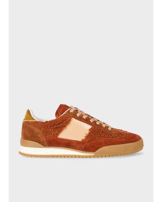 Paul Smith Brown Burnt 'Dover' Trainers