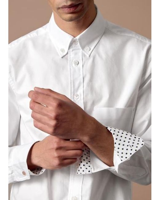 Paul Smith White Oxford Cotton Shirt for men