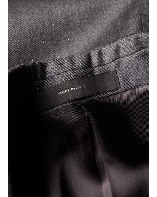 Paul Smith Gray Oversized Pin-Dot Wool Double-Breasted Blazer for men