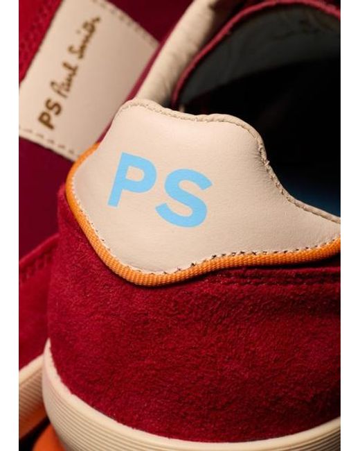 Paul Smith Red 'Dover' Trainers for men