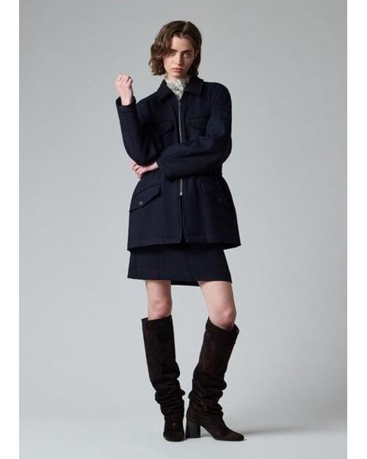 Paul Smith Blue Wool Field Jacket