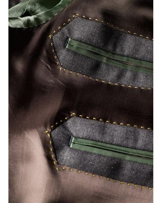 Paul Smith Gray Oversized Pin-Dot Wool Double-Breasted Blazer for men