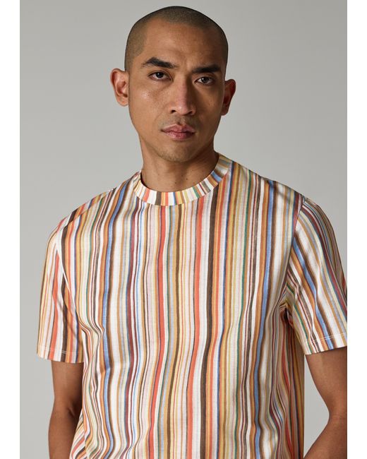 Paul Smith Brown Cotton T-Shirt for men