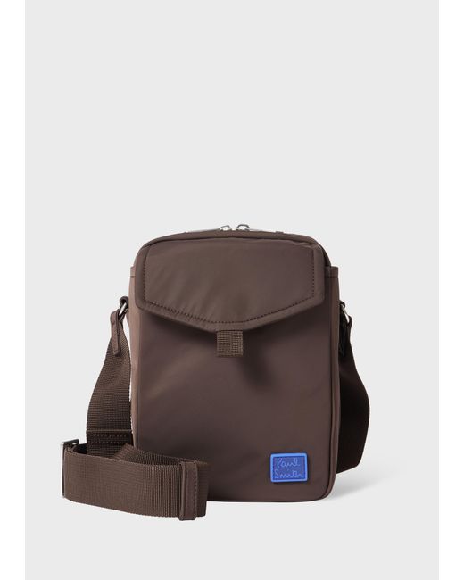 Paul Smith Brown Recycled Polyester Flight Bag for men