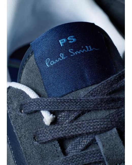 Paul Smith Blue Suede 'Haskell' Trainers for men