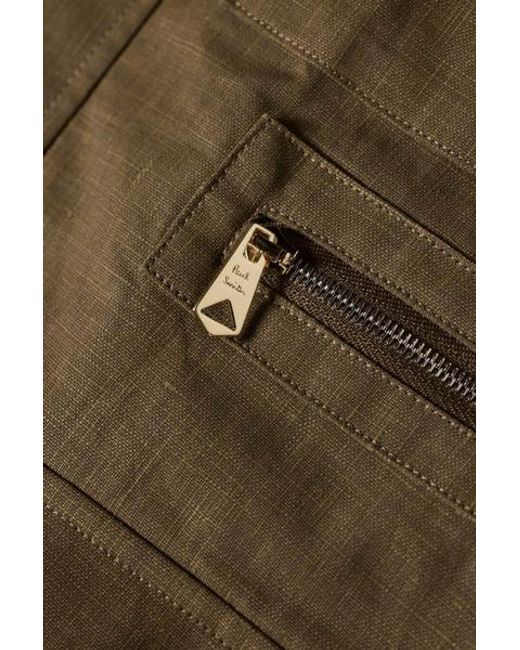 Paul Smith Green Khaki Linen Field Jacket for men