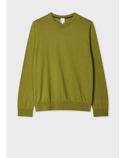 Paul Smith Green Organic Cotton Knitted Sweater for men