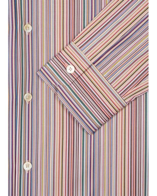 Paul Smith Gray Slim-Fit Cotton Shirt for men