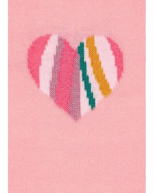 Paul Smith Pink 'Swirl' Heart Socks
