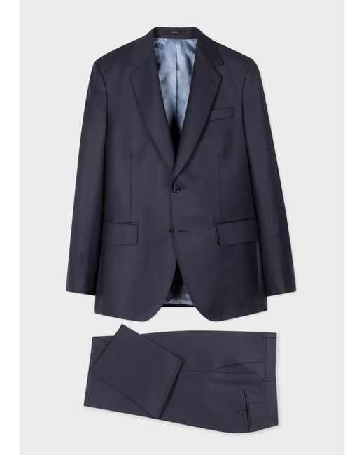 Paul Smith The Bloomsbury - Easy-fit Navy Wool Birdseye Day Suit Blue for men