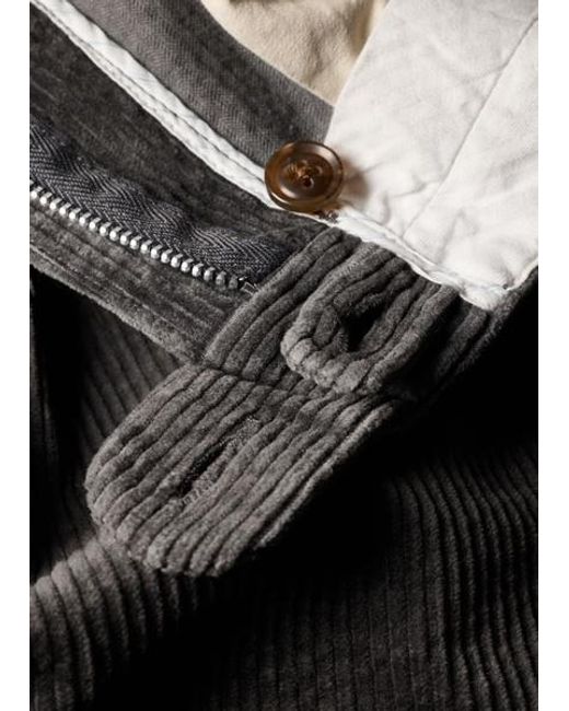 Paul Smith Gray Relaxed-Fit Corduroy Trousers for men