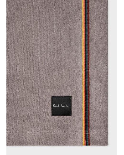 Paul Smith Gray Towelling Lounge Shirt for men