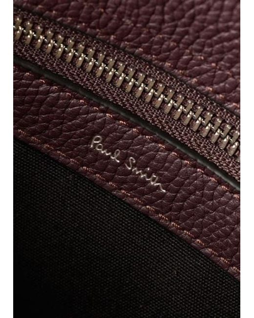 Paul Smith Purple Leather Cross Body Bag