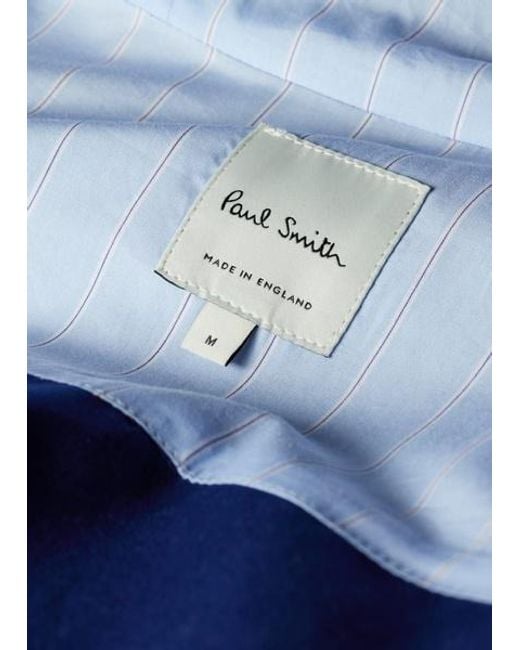 Paul Smith Blue Cotton Hooded Jacket for men