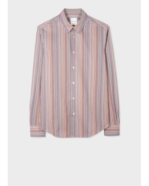 Paul Smith Gray Slim-Fit Cotton Shirt for men