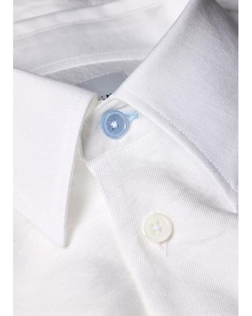 Paul Smith Gray Viscose-Blend 'Placement Daisy' Shirt for men