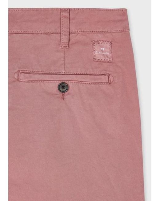Paul Smith Pink Organic Cotton-Stretch Shorts for men