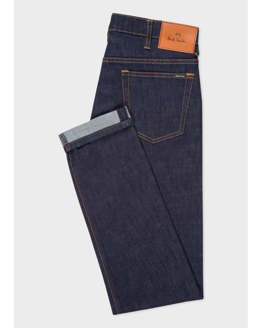 Paul Smith Denim Slim-fit Indigo-rinse 'crosshatch Stretch' Jeans in Blue  for Men - Lyst