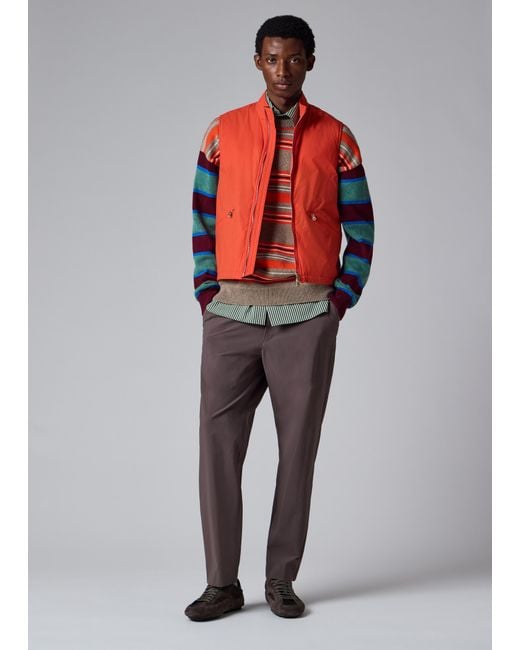 Paul Smith Green Stripe Oversized Cotton-Silk Shirt for men