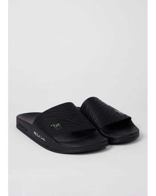 Paul Smith Black Zebra 'Zed' Slides for men