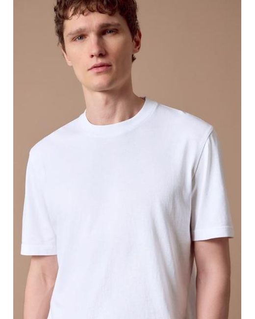 Paul Smith White Heavy Weight Cotton T-Shirt for men