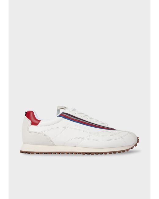 Paul Smith White 'Haskell' Trainers for men