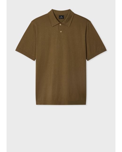 Paul Smith Green Cotton Polo Shirt for men