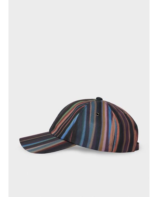 Paul Smith Blue 'Midnight Swirl' Baseball Cap