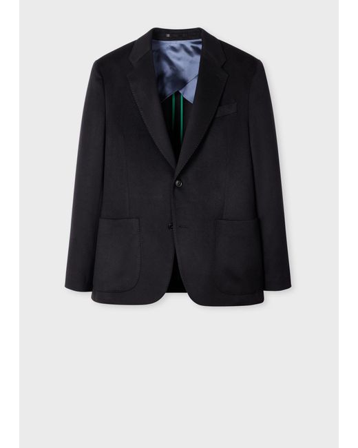 Paul Smith Blue Cashmere Two-Button Blazer for men