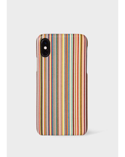 Paul Smith Multicolor 'signature Stripe' Iphone X Case