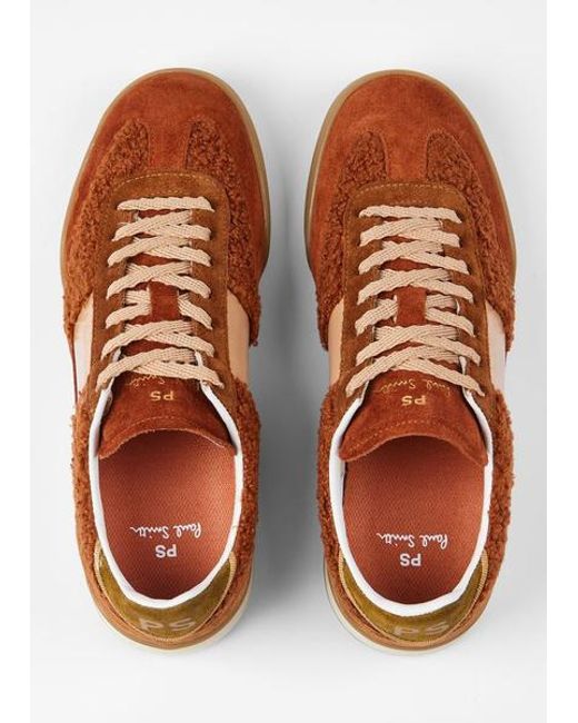 Paul Smith Brown Burnt 'Dover' Trainers