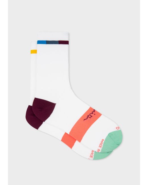 Paul Smith Multicolor 'Artist Stripe' Cycling Socks