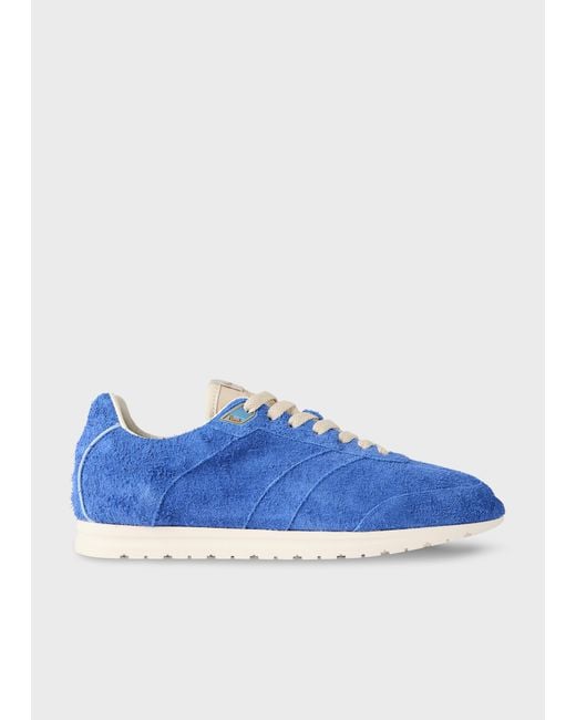 Paul Smith Blue Suede 'Minky' Trainers for men