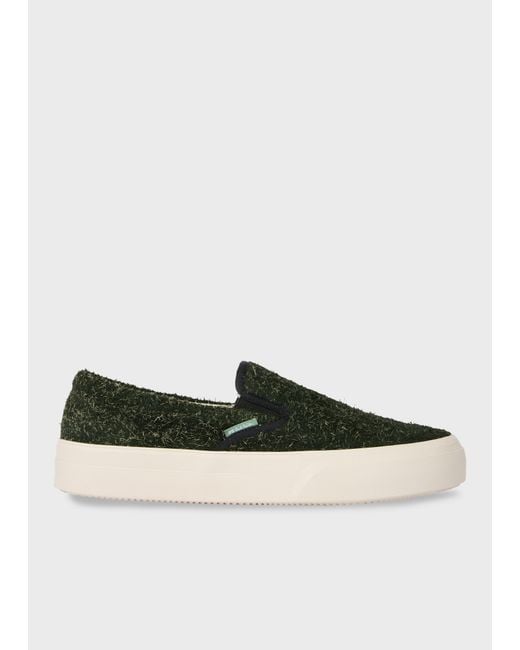 Paul Smith Green Khaki 'Lex' Trainers for men