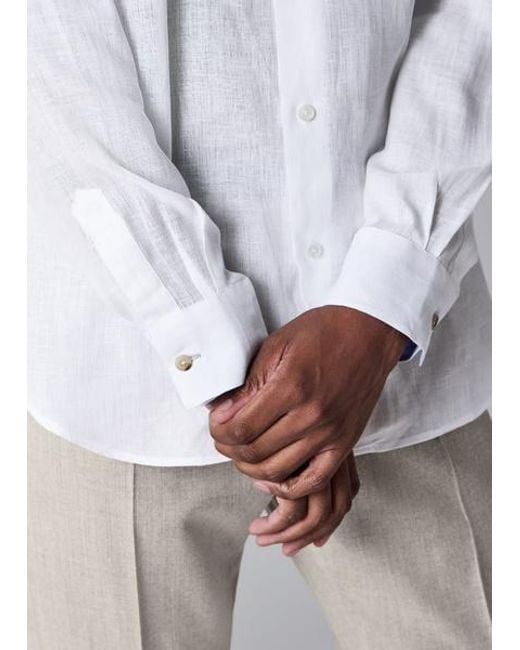 Paul Smith White Linen Shirt for men