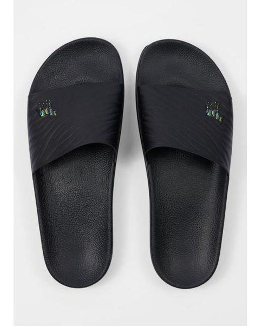 Paul Smith Black Zebra 'Zed' Slides for men