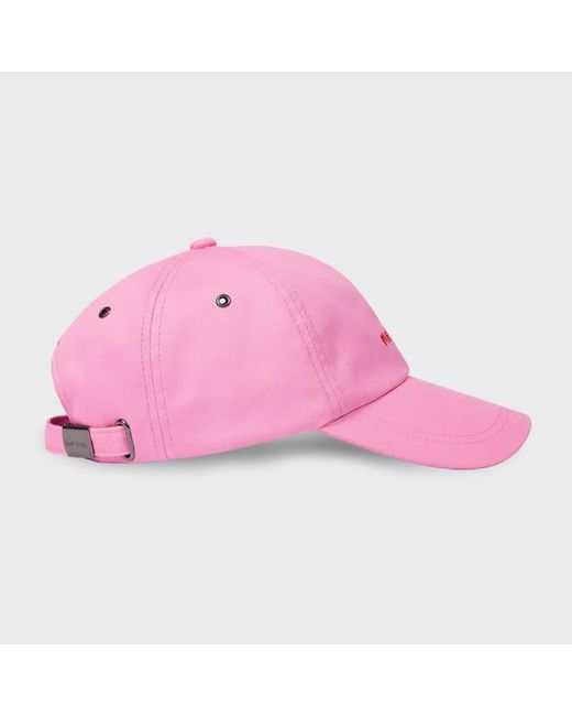 Paul Smith Pink 'Melrose' Embroidered Cap for men