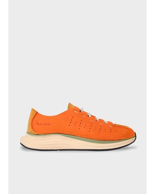 Paul Smith Orange 'Sultan' Trainers for men