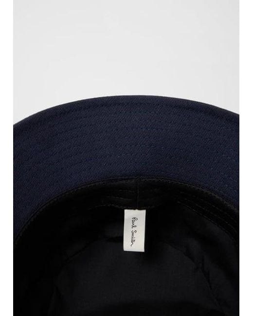 Paul Smith Blue 'Signature Stripe' Trim Bucket Hat for men