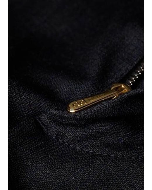 Paul Smith Blue Shadow Check Wool Trousers for men