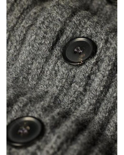 Paul Smith Gray Lambwool Shawl Collar Cardigan for men