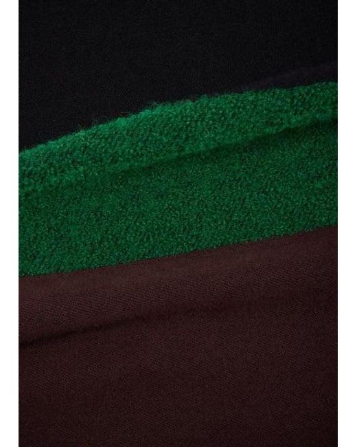 Paul Smith Blue Bouclé Striped Scarf for men