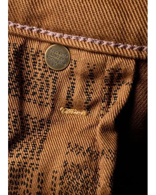 Paul Smith Brown Relaxed Tapered-Fit Garment-Dyed Jeans for men